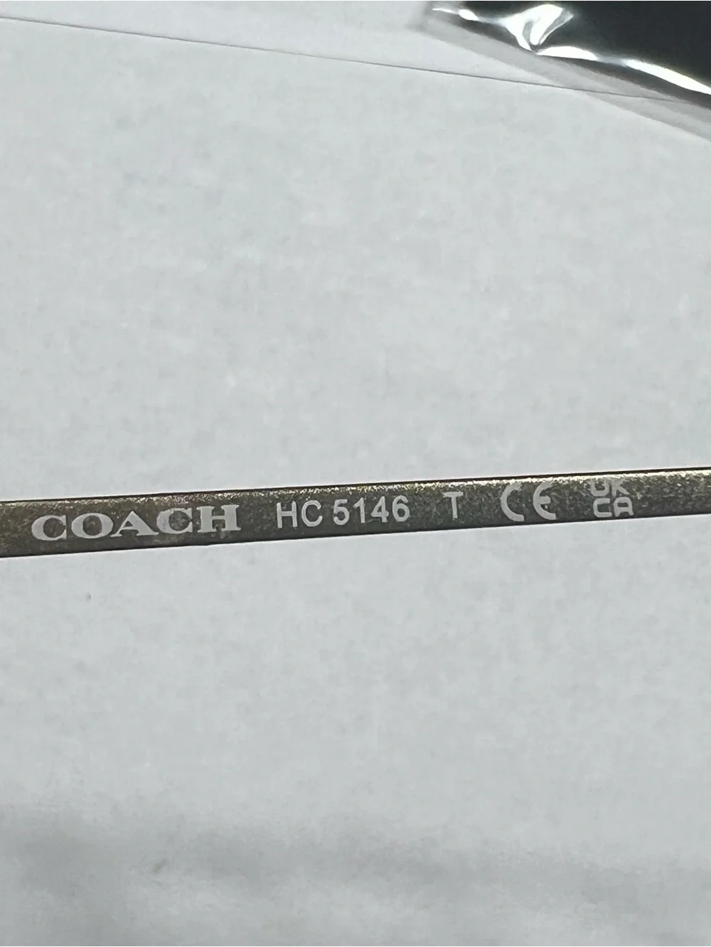 COACH HC 5146 Pink Metal-Acetate Cat-Eye Eyeglasses - Picture 4 of 5